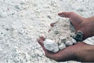 handful of gypsum